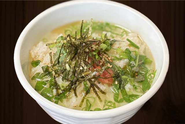 鶏だし梅茶漬け